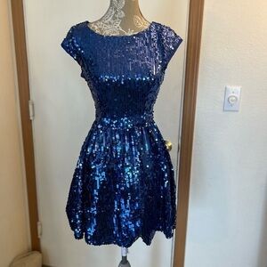 Josh & Jazz blue sequin dress, size 3/4,